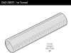 a diagram of a straight 1m tunnel