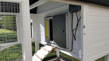 The autodoor looks great on any chicken coop!