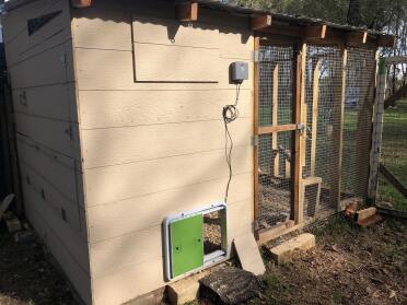 The autodoor looks great on any chicken coop!