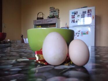 Fresh eggs come in all shapes and sizes!