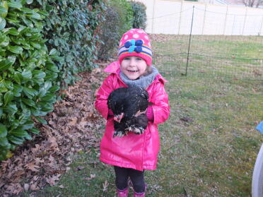 Hortense with her chicken mauricette