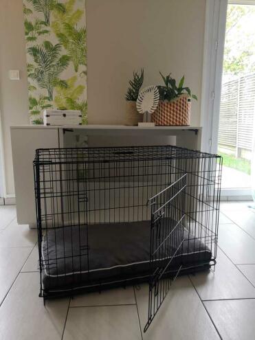 Dog Crate out of Omlet Fido Nook