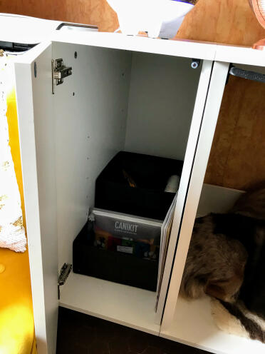 The fido studio wardrobe is great for storage!