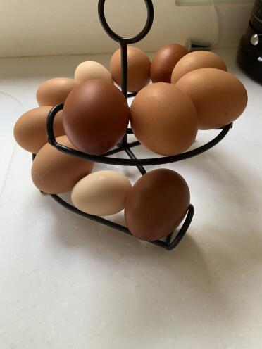 Very handy it keeps the eggs in order and looks attractive 