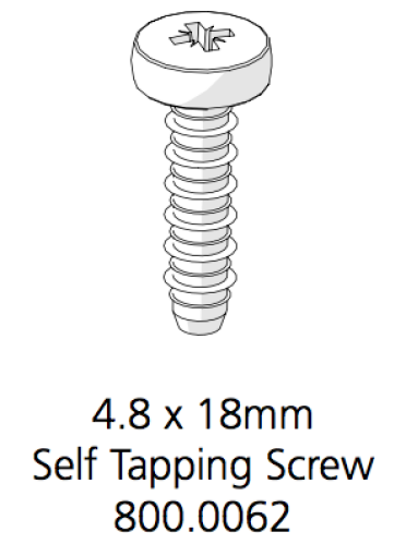 4.8x18mm Self Tapping Screw 800.0062