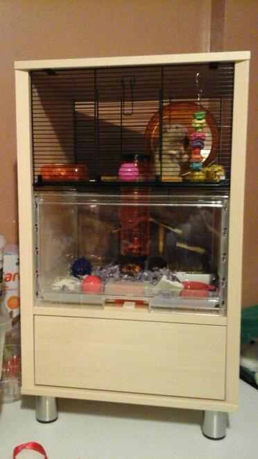 Omlet Birch Qute Hamster Cage with Storage