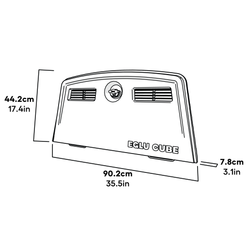 Cube Mk2 Back Door Assembly Dimensions (064.0008)