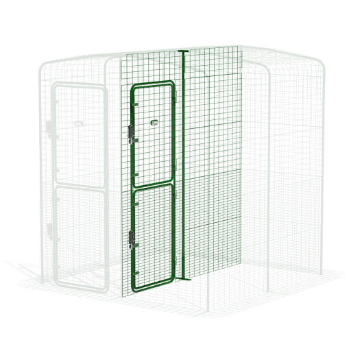 Walk in Run Partition High - 2 Panels (Side View)