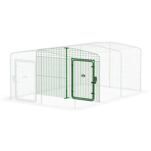 Walk in Run Partition Low with Gable - 2 Panels