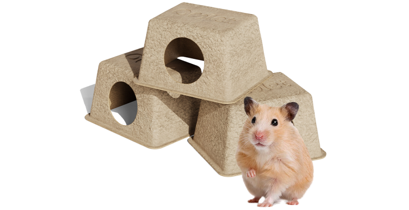 hamster edible hideout by omlet