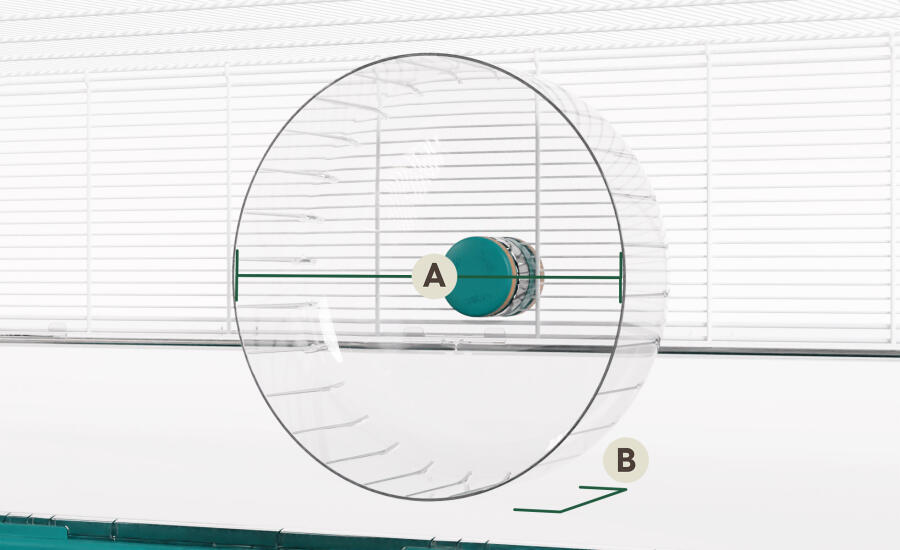 hamster habitat wheel dimensions