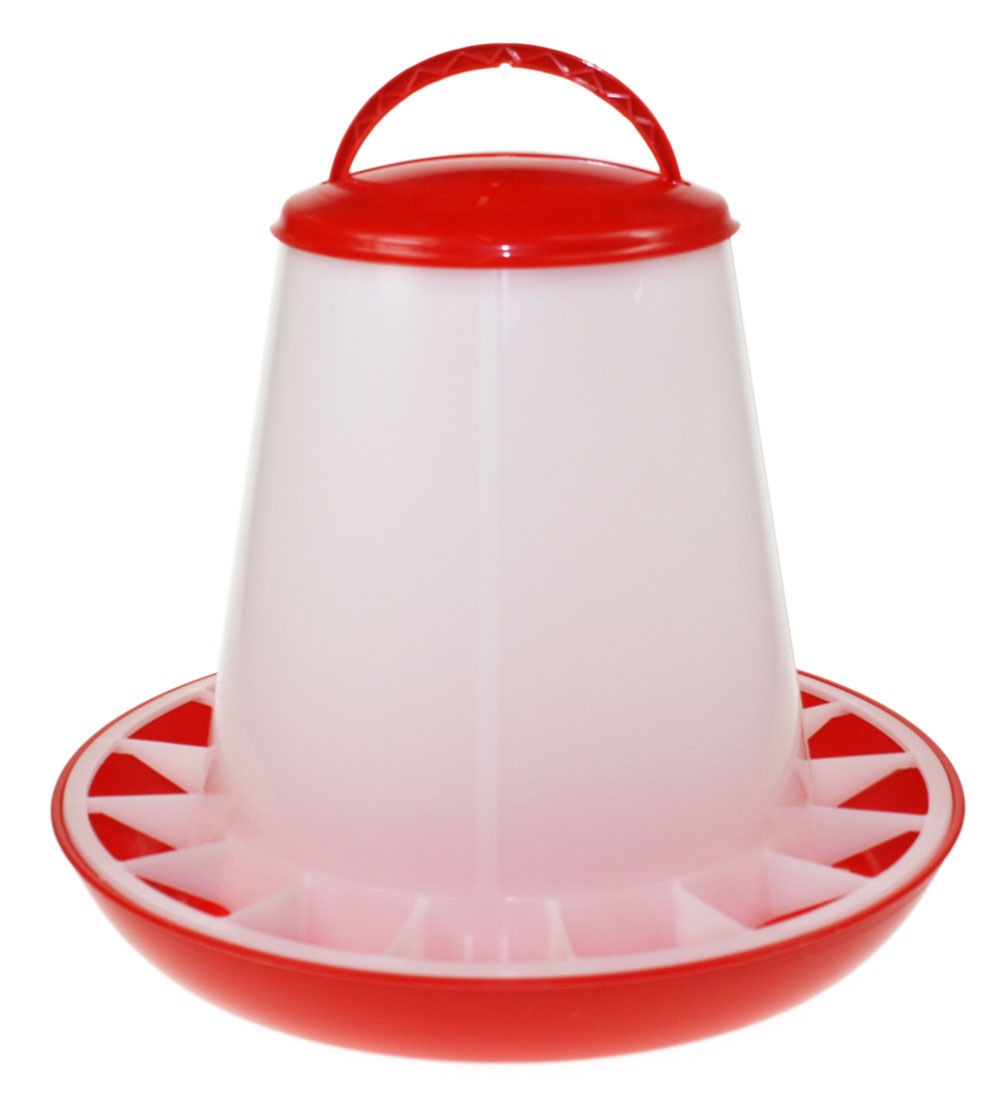 Eton 3kg Plastic Poultry Feeder RED | Feeders & Drinkers For Chickens