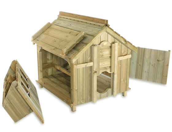 Lenham Chicken Coop Wooden Chicken Ark for 12 Birds