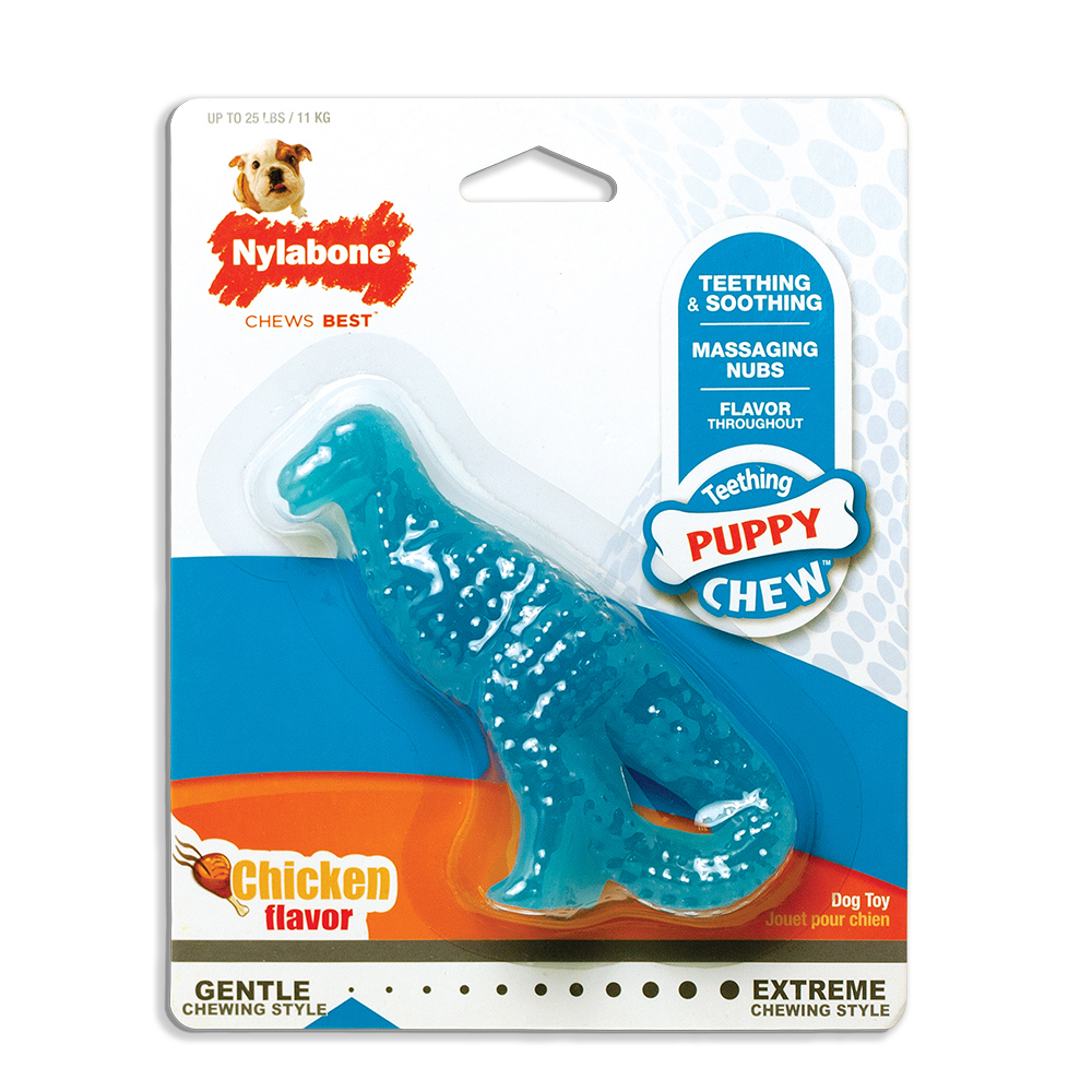 nylabone teething puppy chew chicken